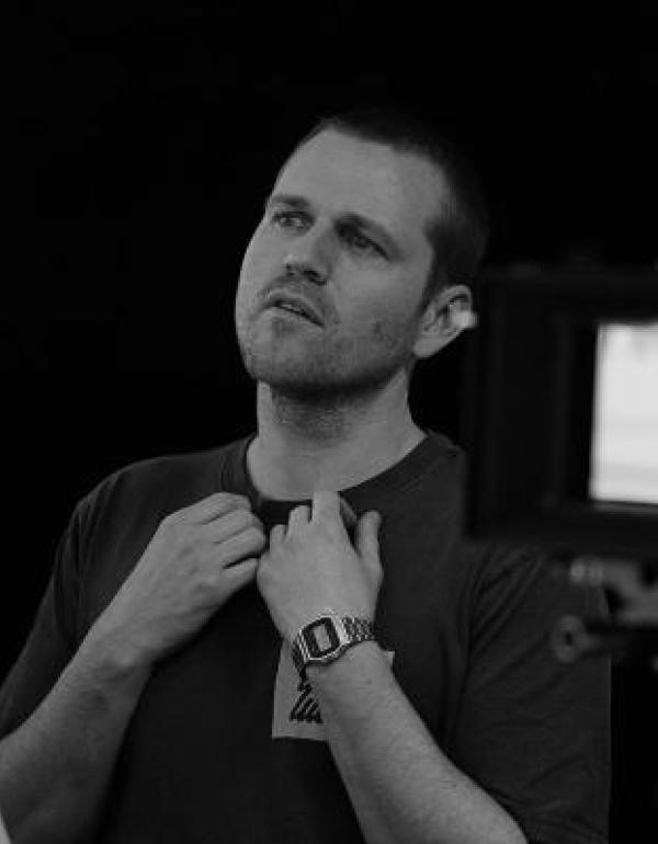 Eamonn on the set of 'Chimera'