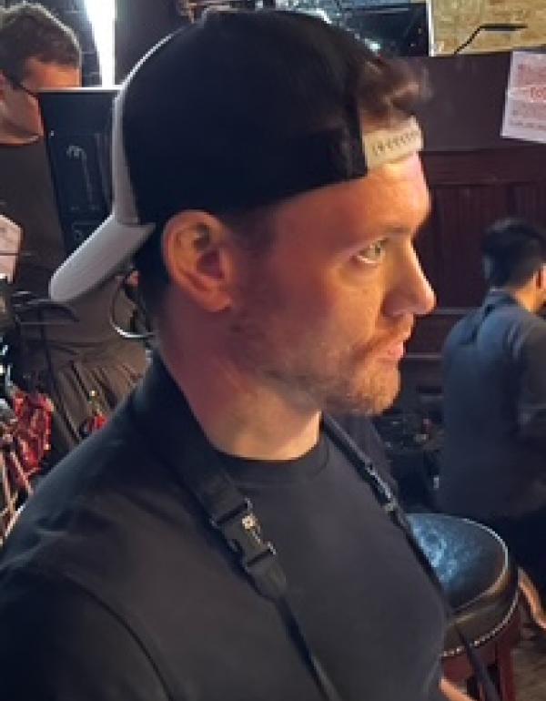 Director Wenzler Powers on set