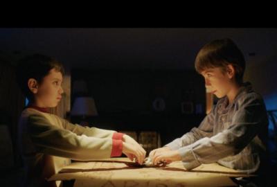 Mati and Emi, alone at their new house